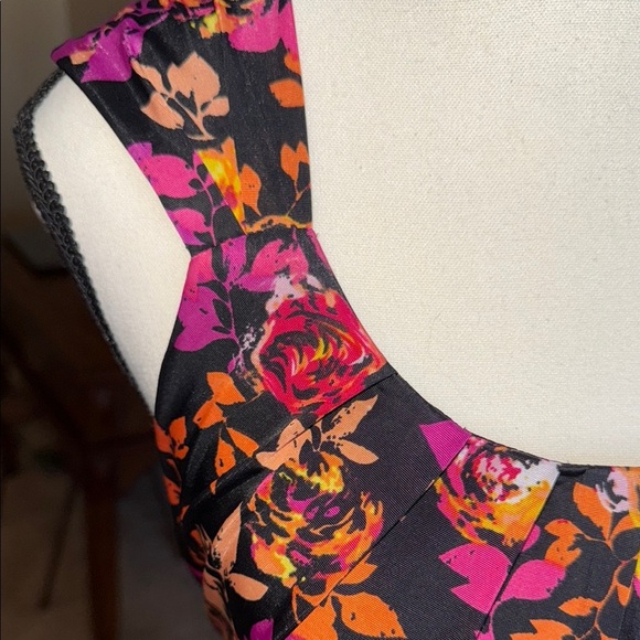 George Purple Black Sleeveless Midi Sundress - Picture 4 of 14